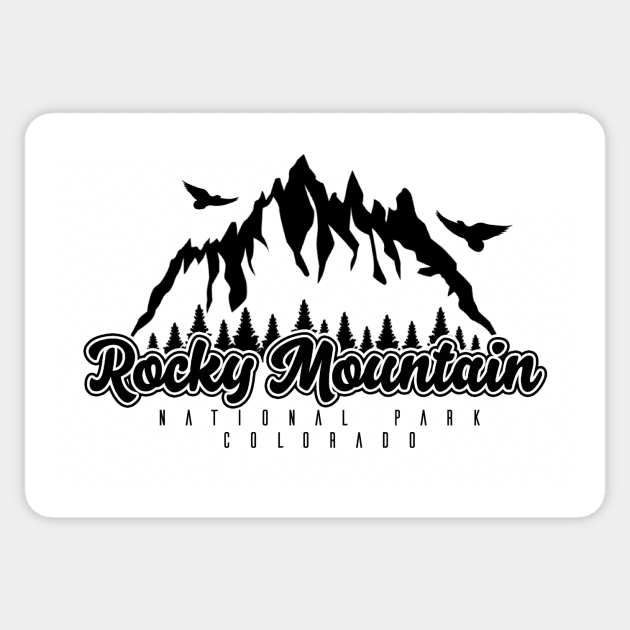 T-Shirts and hoodies Rocky Mountain National Park, Colorado, USA Sticker by NEFT PROJECT